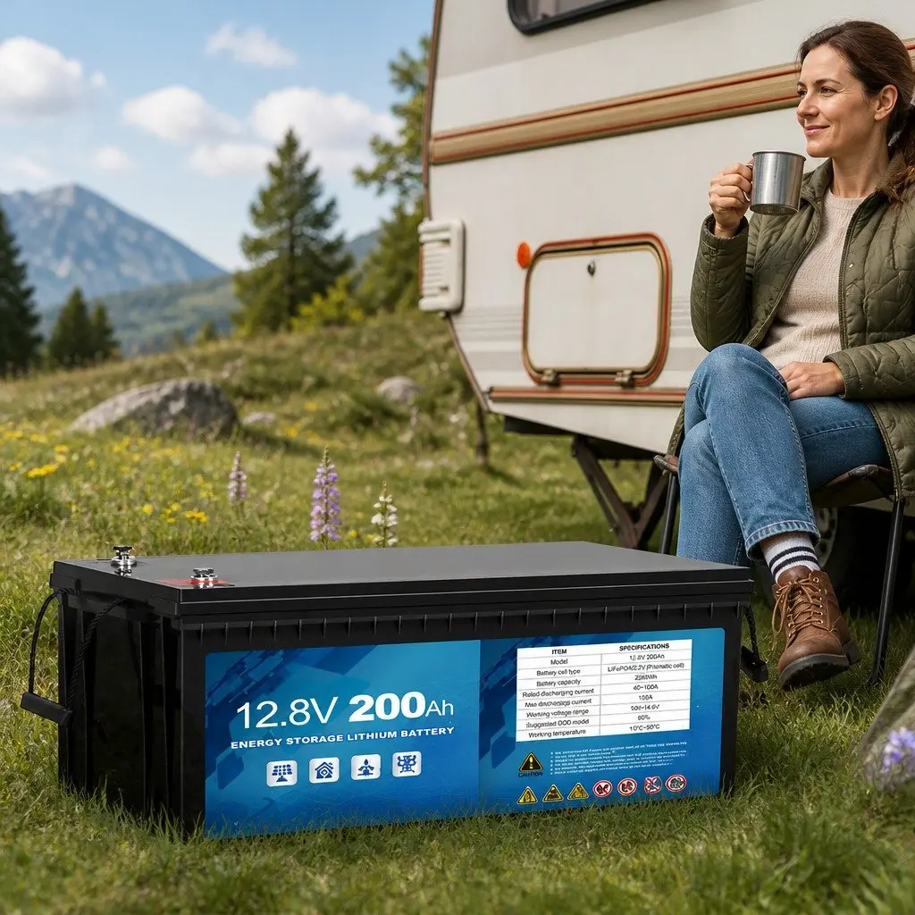 12V LiFePO4 Deep Cycle Battery Lithium Iron Power Bank Solar Camping Caravan