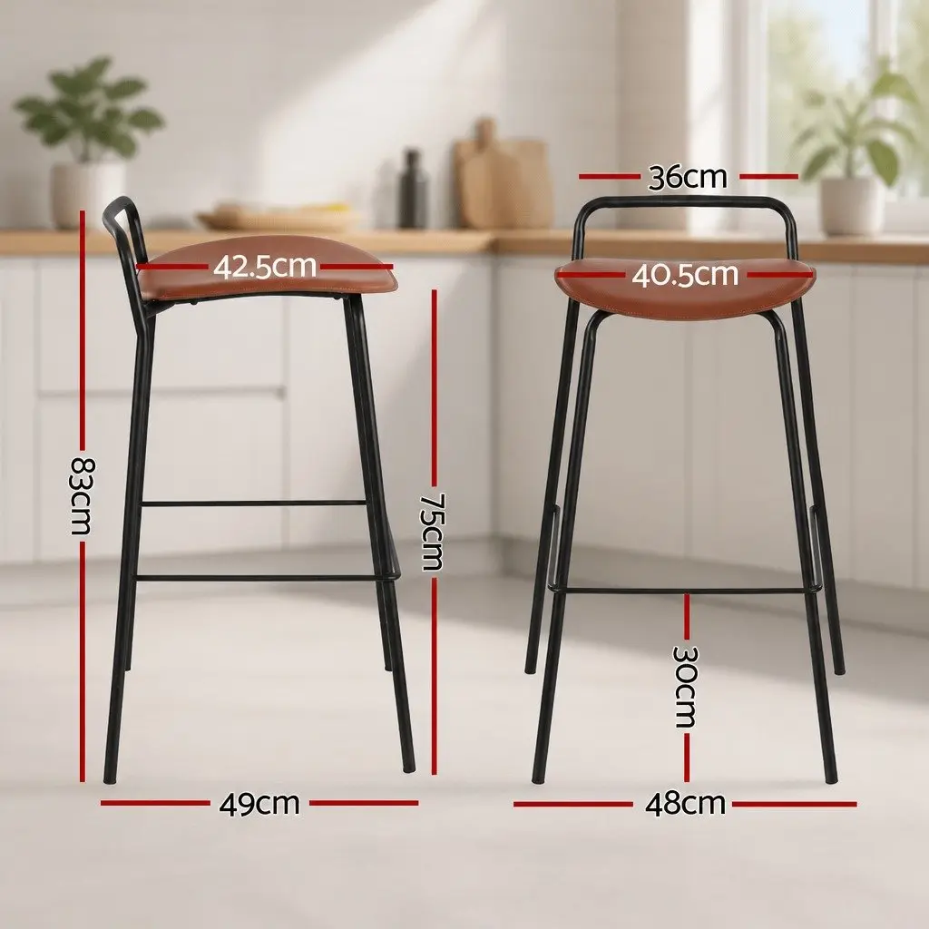 Set of 4 Bar Stools for Kitchen or Dining