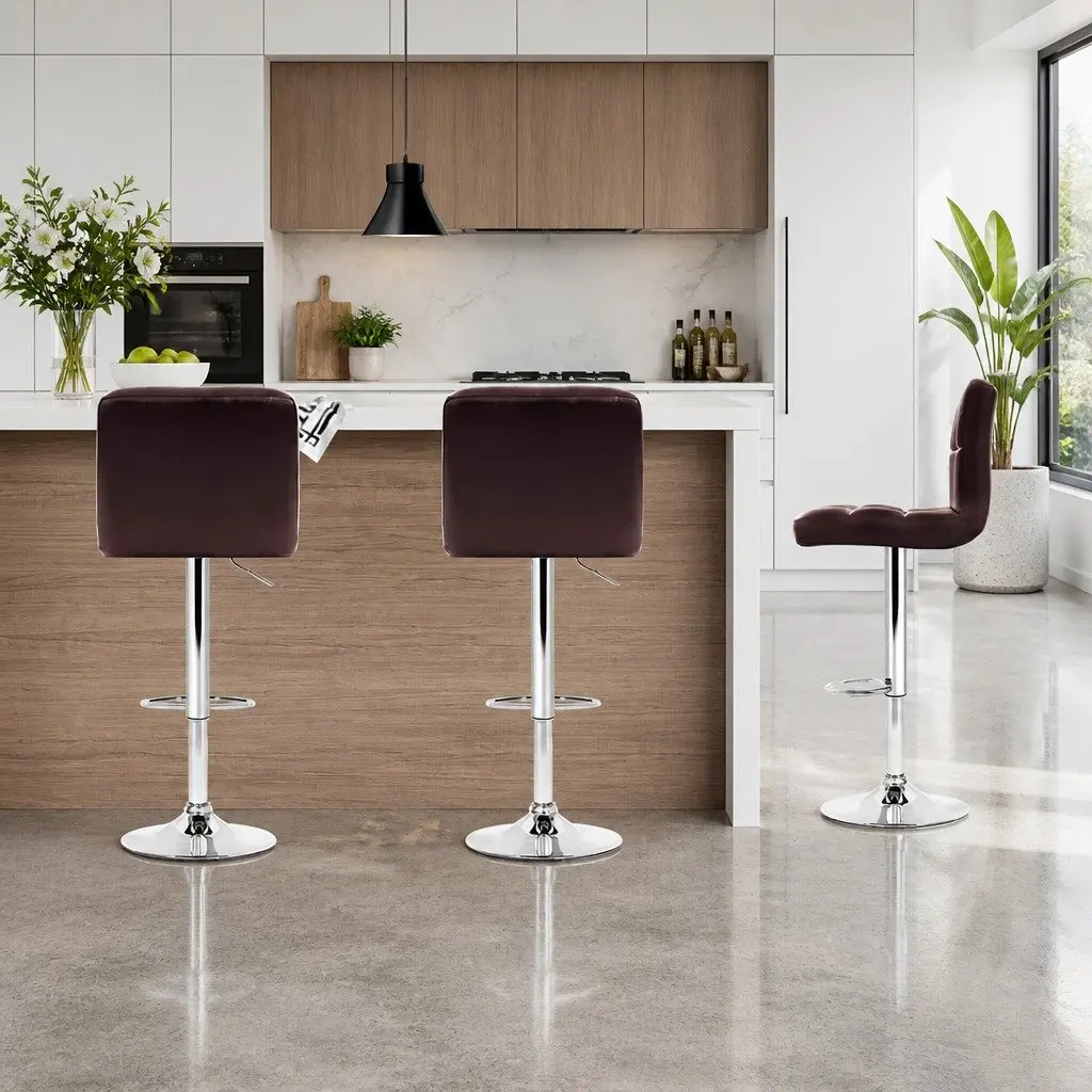 Bar Stools Set of 4 with Adjustable Height