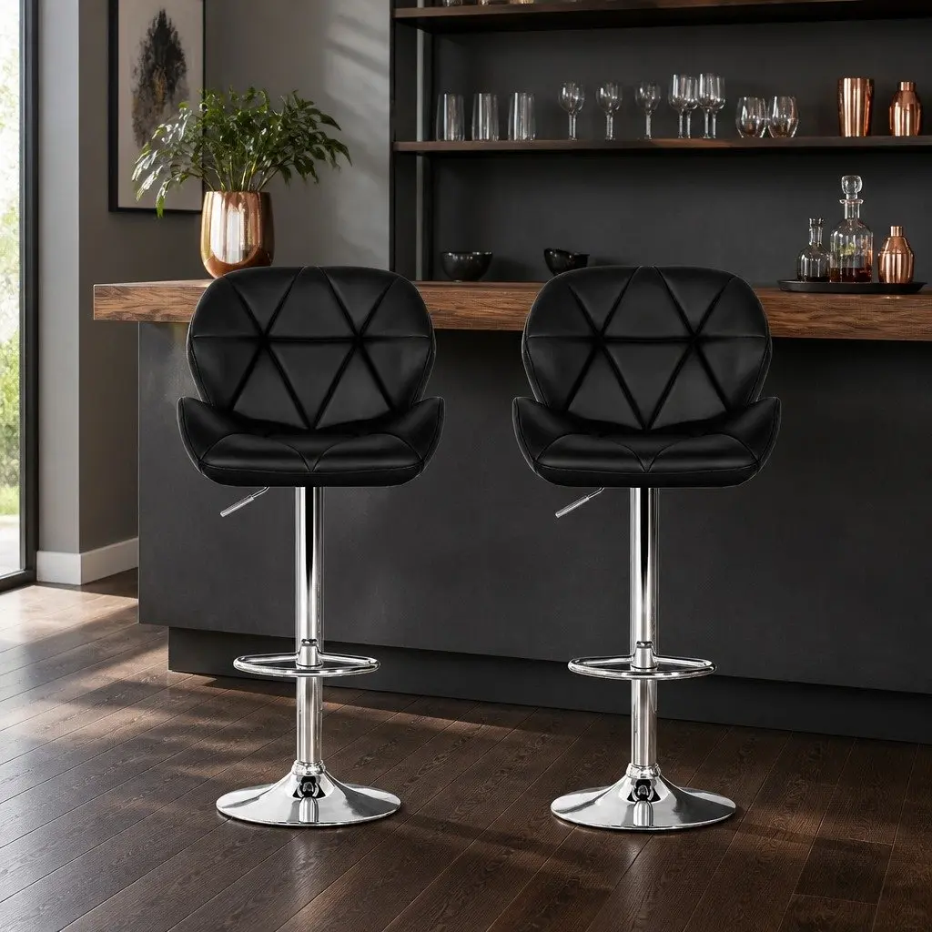 Gas Lift Bar Stools with 360 Swivel Feature