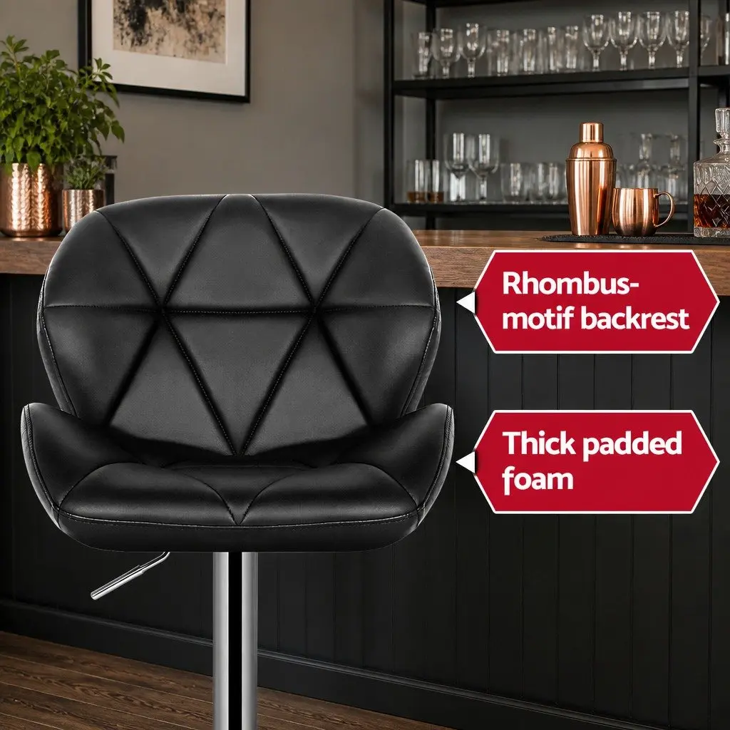 Gas Lift Bar Stools with 360 Swivel Feature