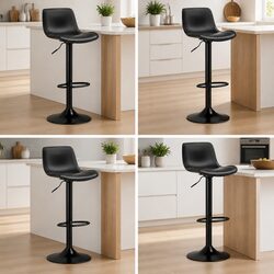 Durable Bar Stools Set of 4 with Gas Lift and Swivel