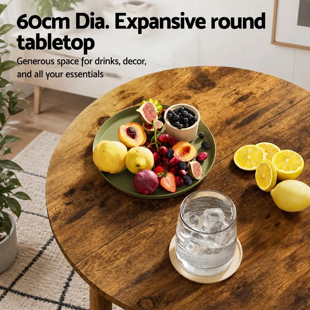 Height Adjustable Round Bar Table with Swivel Base