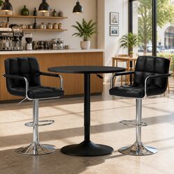Premium Adjustable Bar Table and Stools Set