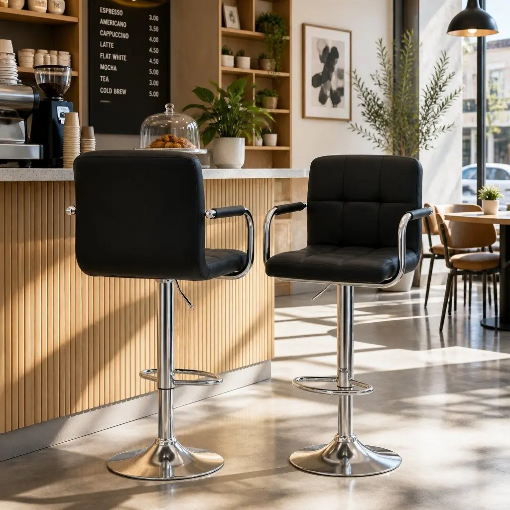 Adjustable Bar Table and Stools Set