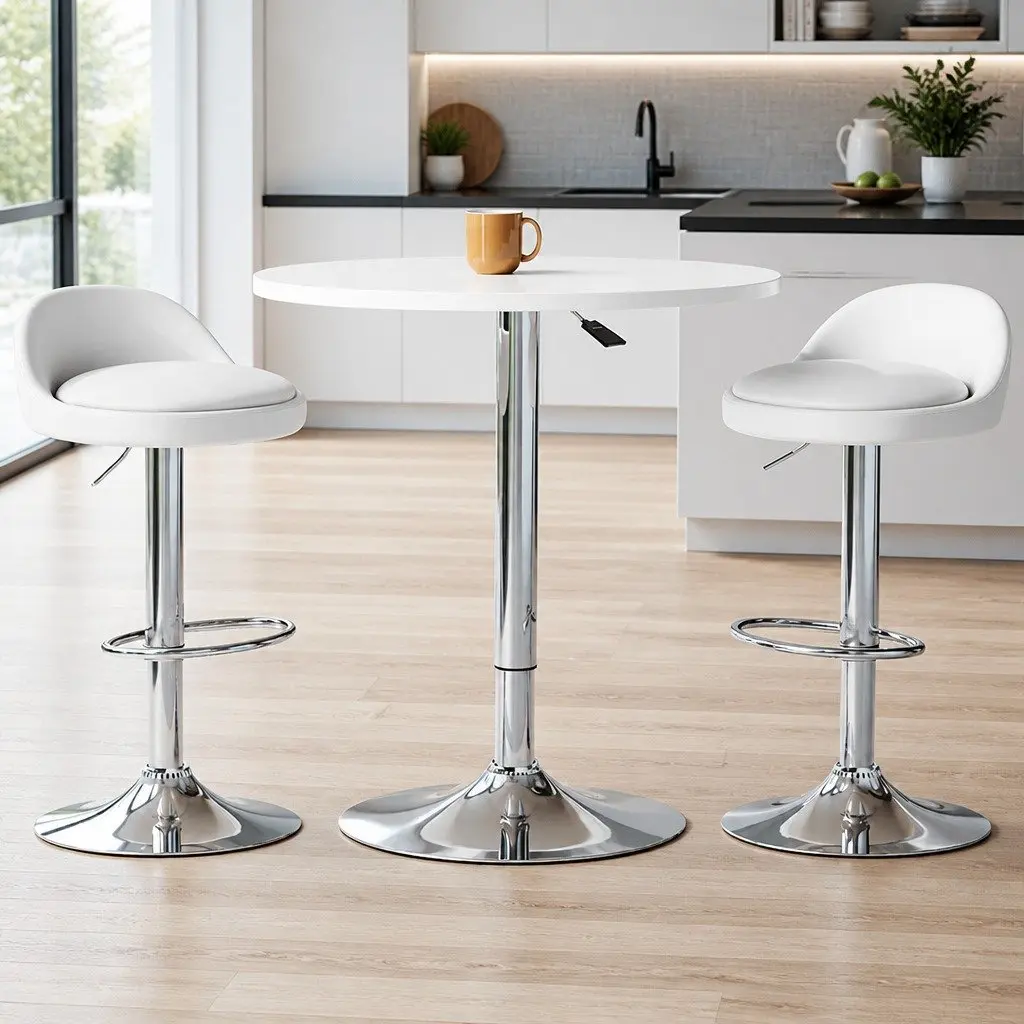 Bar Table and Stools Set for Dining and Cafes