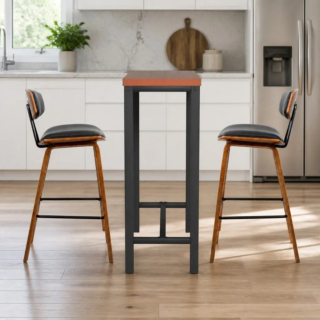 Bar Table and Stools Set for Dining or Pub