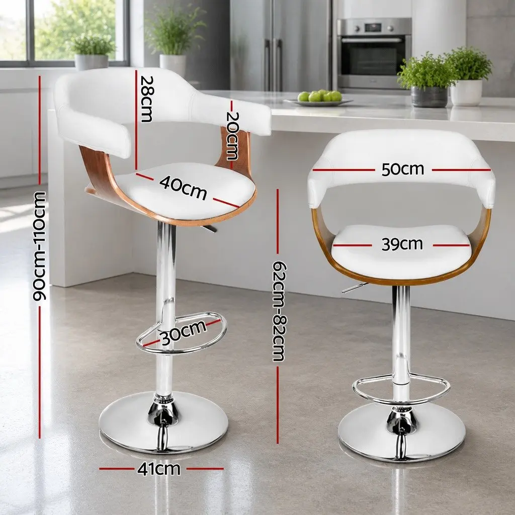 Adjustable Bar Stools with Chrome Base x4