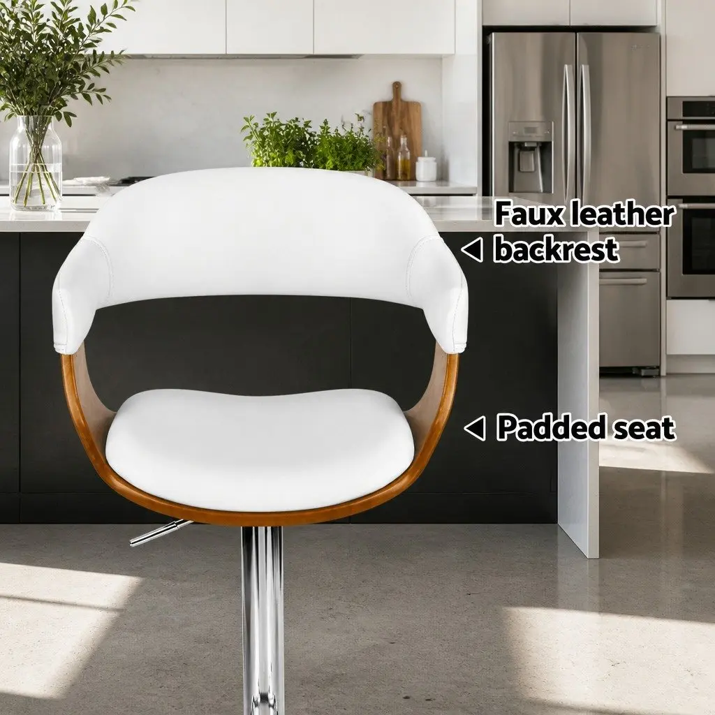 Adjustable Bar Stools with Chrome Base x4