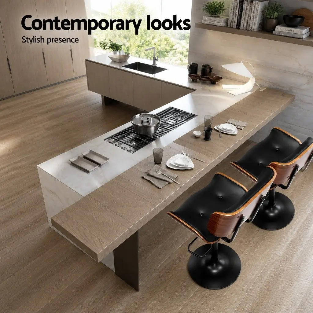 Adjustable Bar Stool with 360-Degree Swivel