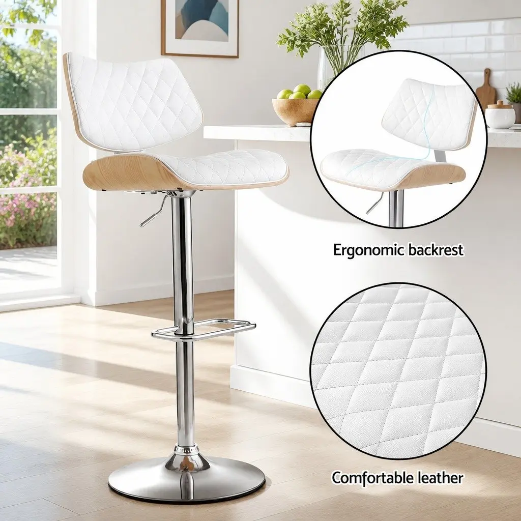Bar Stools with Adjustable Height and Swivel Seat
