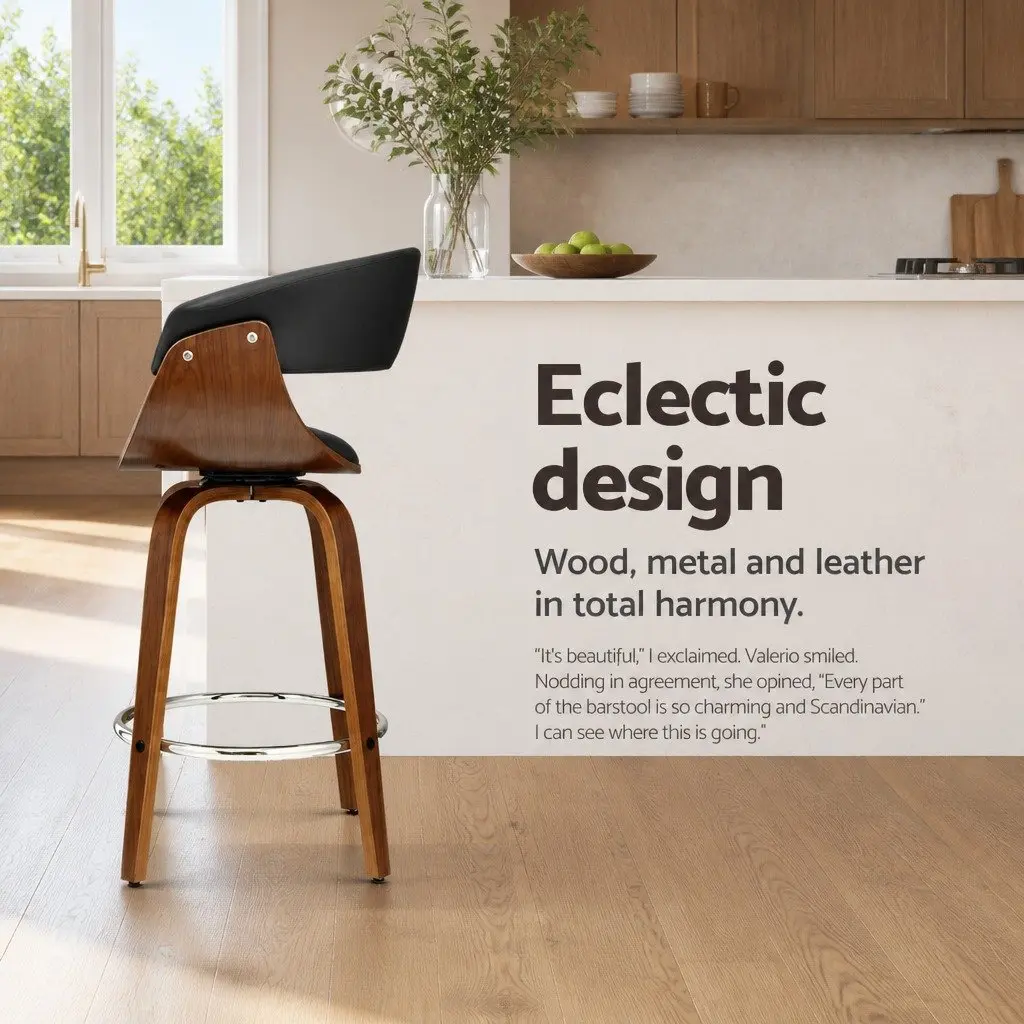 Bar Stools with Swivel Seat and Armrests