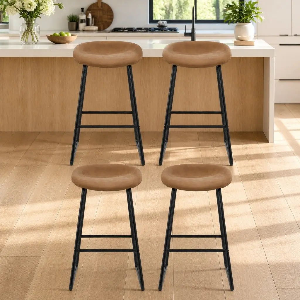 Set of 4 Durable Bar Stools for Kitchen or Dining