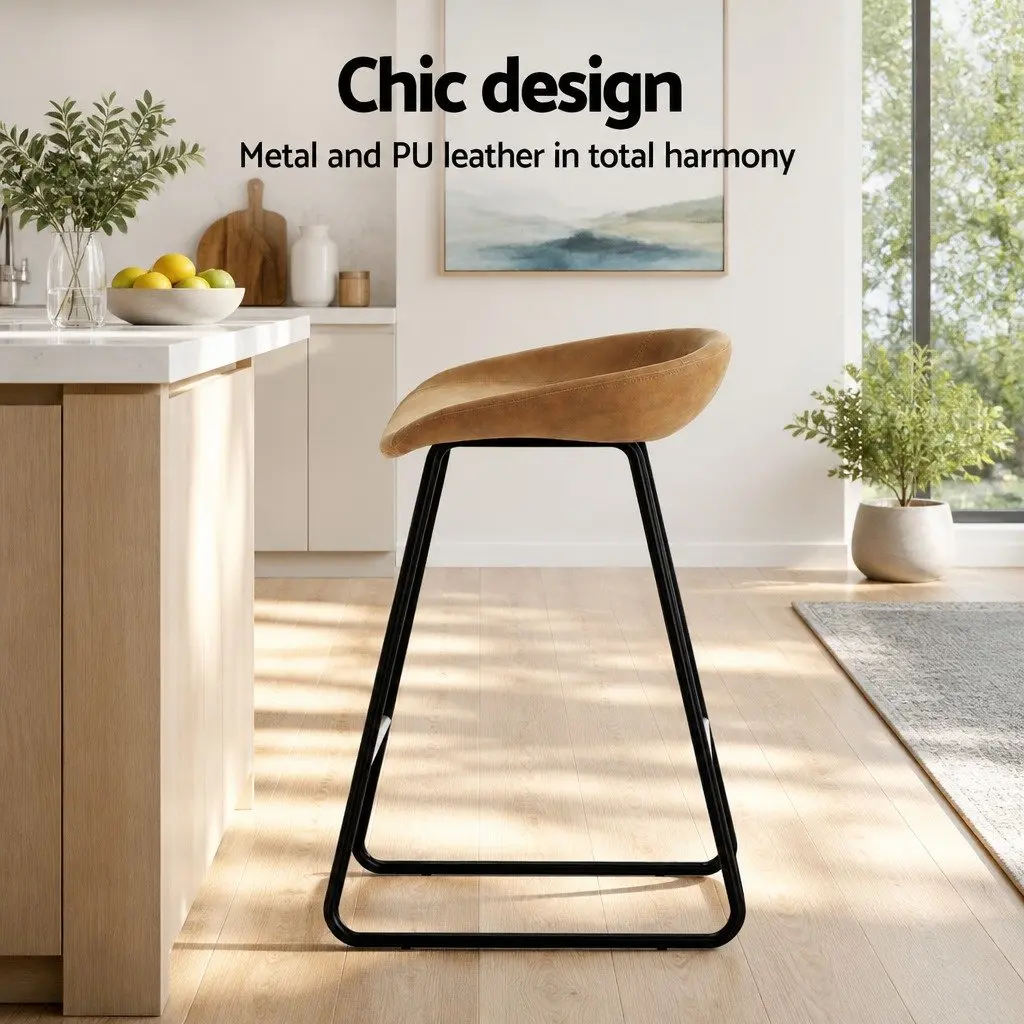 Set of 4 Durable Bar Stools for Kitchen or Dining