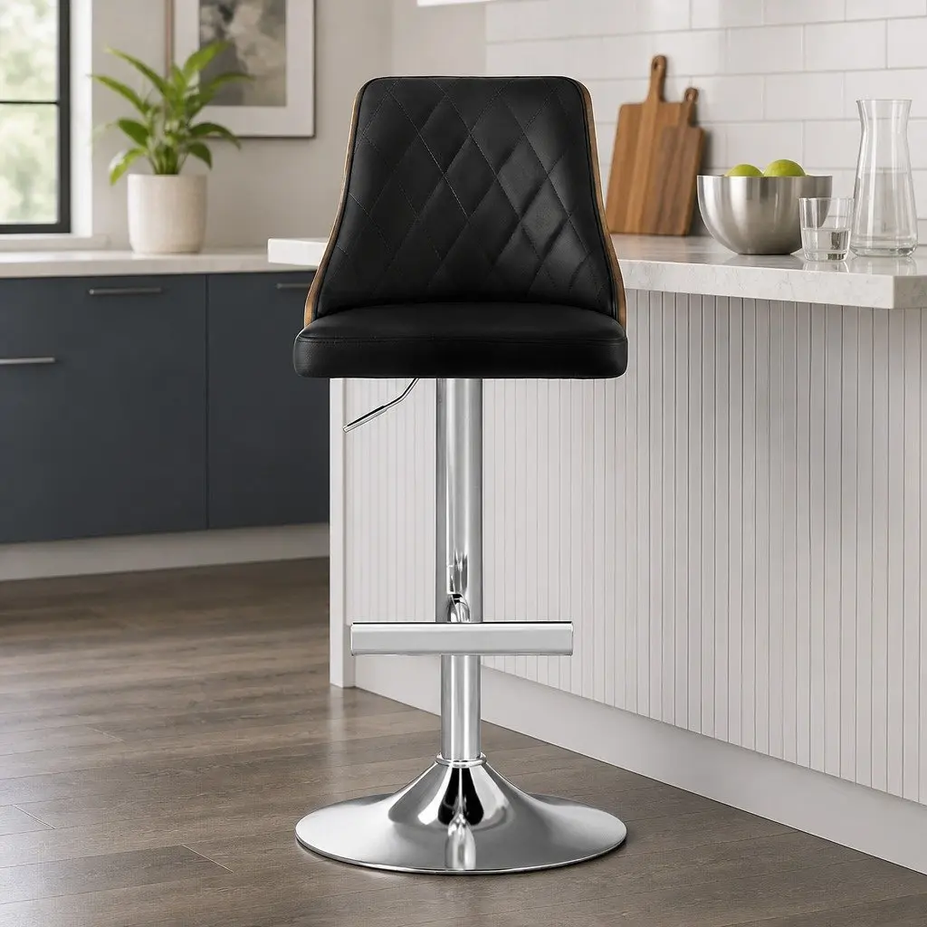 Bar Stools Set of 2 with Adjustable Height