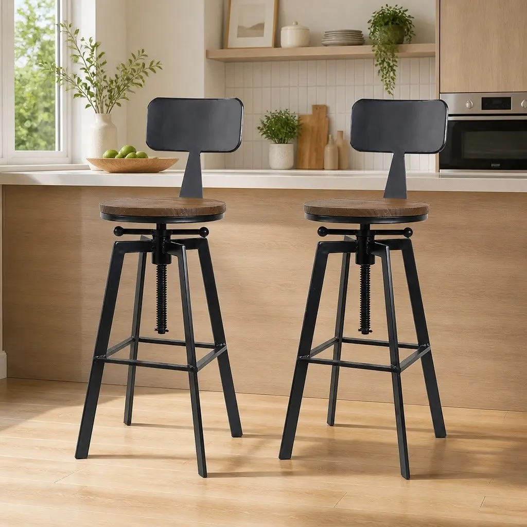 Adjustable Bar Stools with Swivel Seats