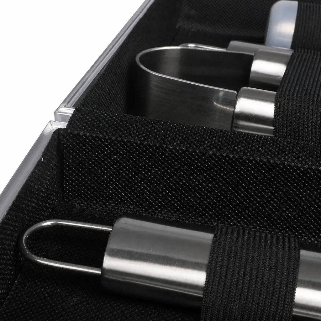 BBQ Tool Set Stainless Steel 10 Piece Silver