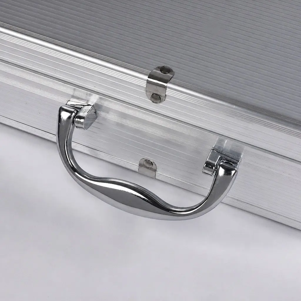 BBQ Tool Set Stainless Steel 18 Piece Silver Grilling Accessories Aluminium Carry Case