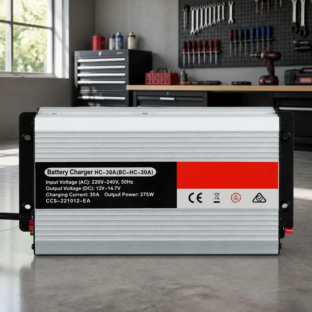 12V 30A Car Battery Charger Portable Auto Caravan Boat ATV 4WD Pulse Width