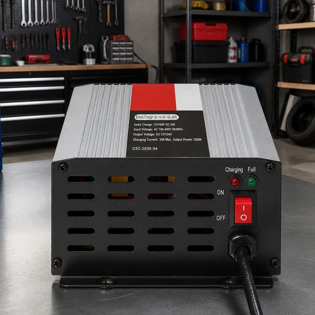 12V 30A Car Battery Charger Portable Auto Caravan Boat ATV 4WD Pulse Width
