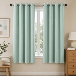 Premium Green Blockout Curtains 2 Panels 132x160cm