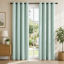 Premium Thermal Insulated Blockout Curtains 2 Panels Green