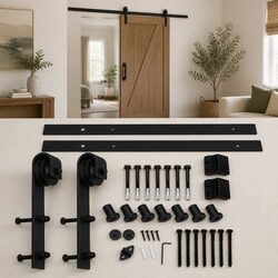 Sliding Barn Door Track Kit Interior Hardware 1.83m 2m 2.44m 3m 3.66m 4m