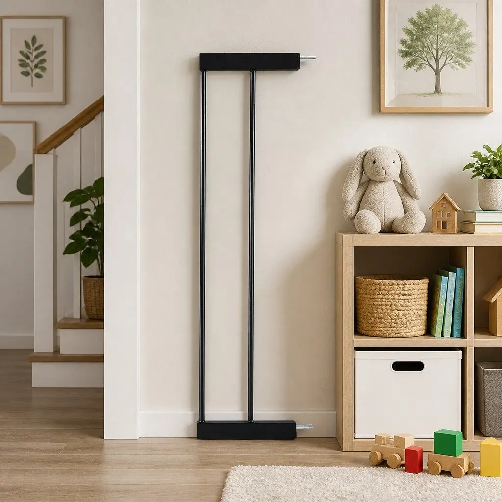 Black Extension Panel 10cm Wide Only for Pressure Mounted Safety Gate
