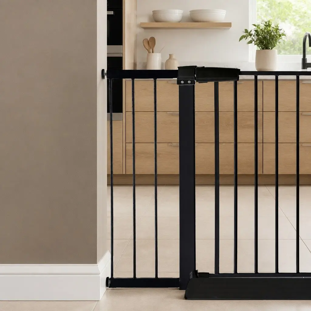 Black Extension Panel 20cm Wide Only - No Safety Gate Included