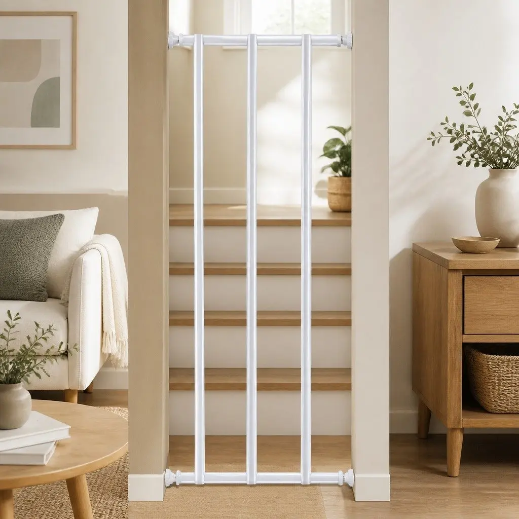 White Extension Panel 20cm for Pressure Mounted Gate Only - No Gate Included