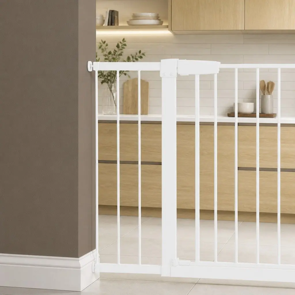 White Extension Panel 20cm for Pressure Mounted Gate Only - No Gate Included