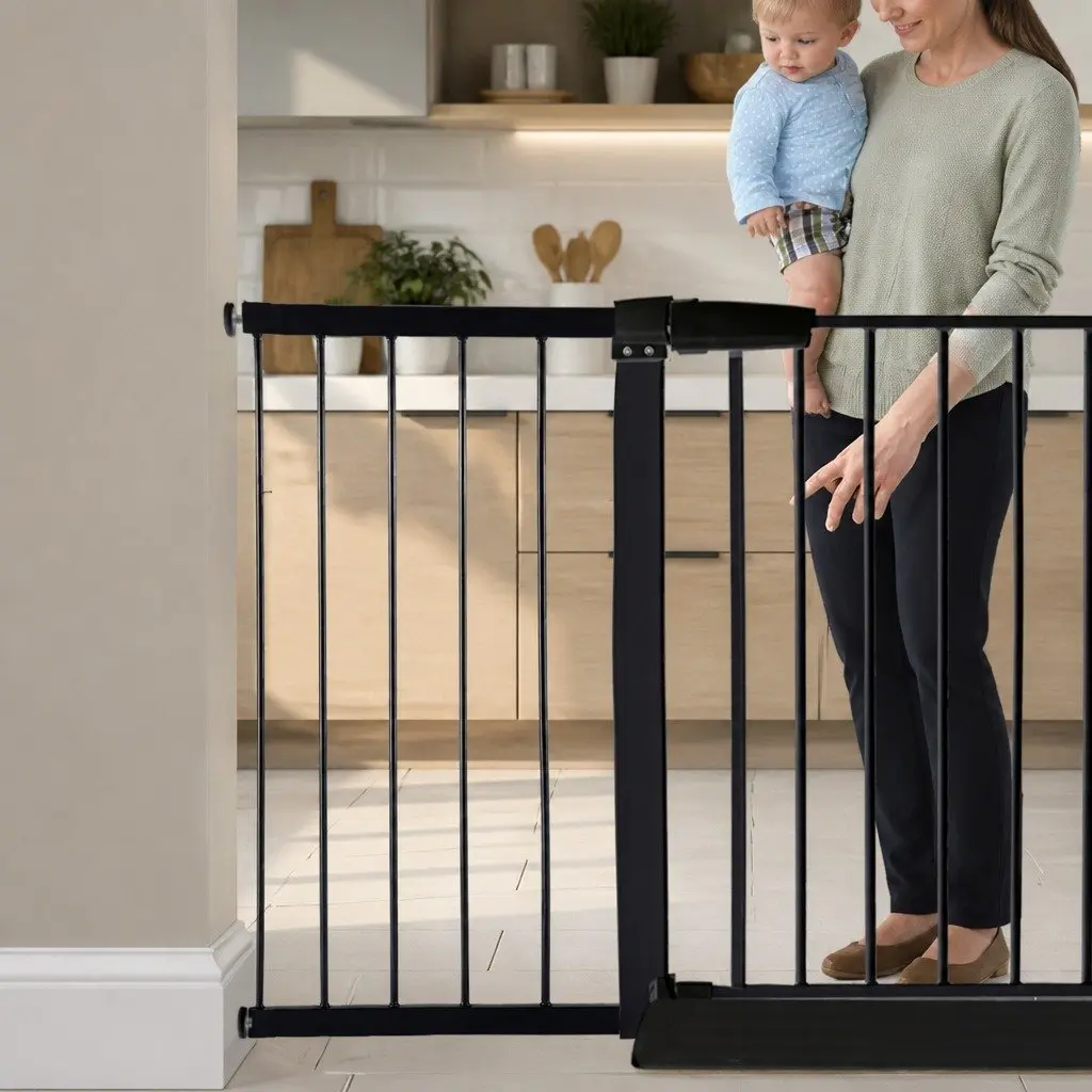 Black Extension Panel 45cm for Pressure Mounted Gate Only - No Gate Included