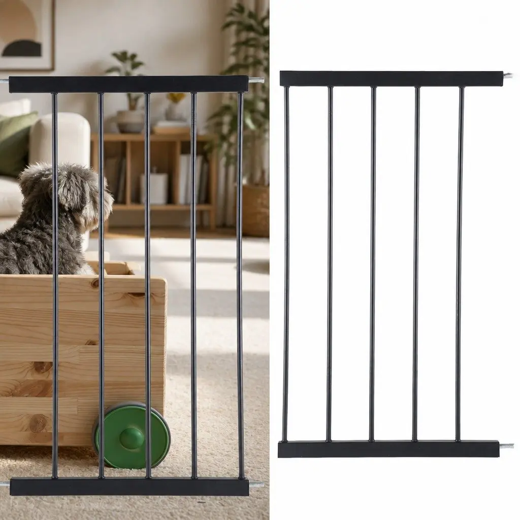 Black Extension Panel 45cm for Pressure Mounted Gate Only - No Gate Included