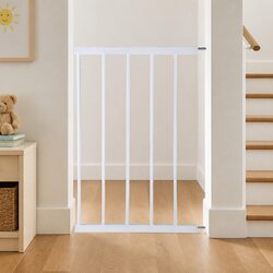 Safety Gate Extension Panel 45cm White Adjustable Barrier Pressure Mounted Pet