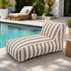 L-Shape Water-Resistant Bean Bag Chair Cover for All Spaces