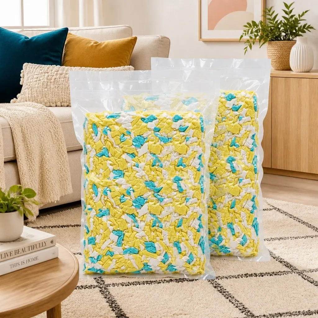 High Density 10lbs Shredded Memory Foam Bean Bag Filler