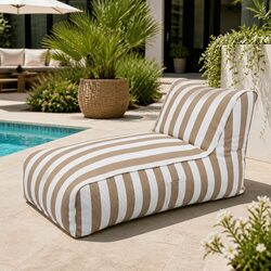Durable L-Shape Bean Bag Chair for Indoor and Outdoor