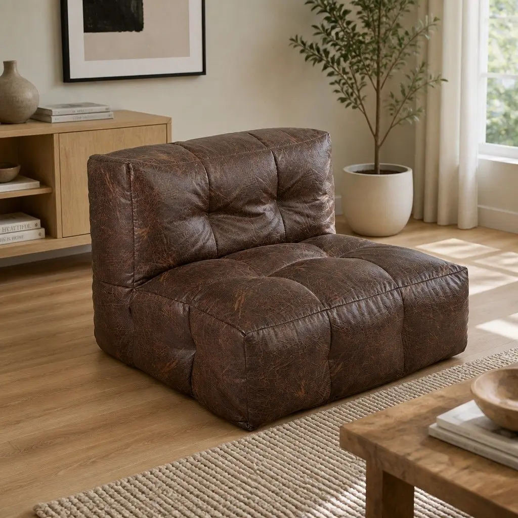 Bean Bag Cover Chair with Zipper Opening