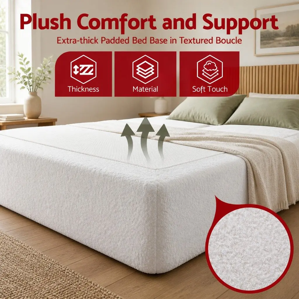 High-Density Sponge Compression Bed Frame Double Size