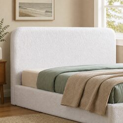 High-Quality Double Headboard with Boucle Fabric