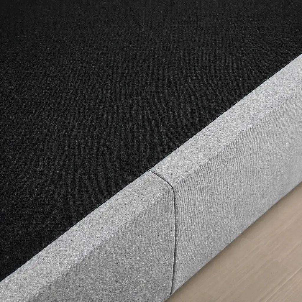 Queen Bed Frame with Gas Lift Storage in Grey