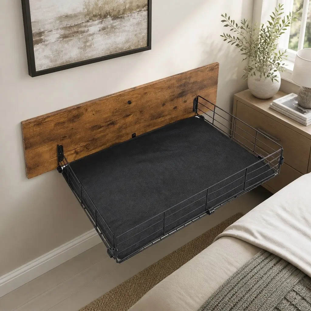 Set of 4 Under Bed Storage Drawers for Double Bed Frame Brown