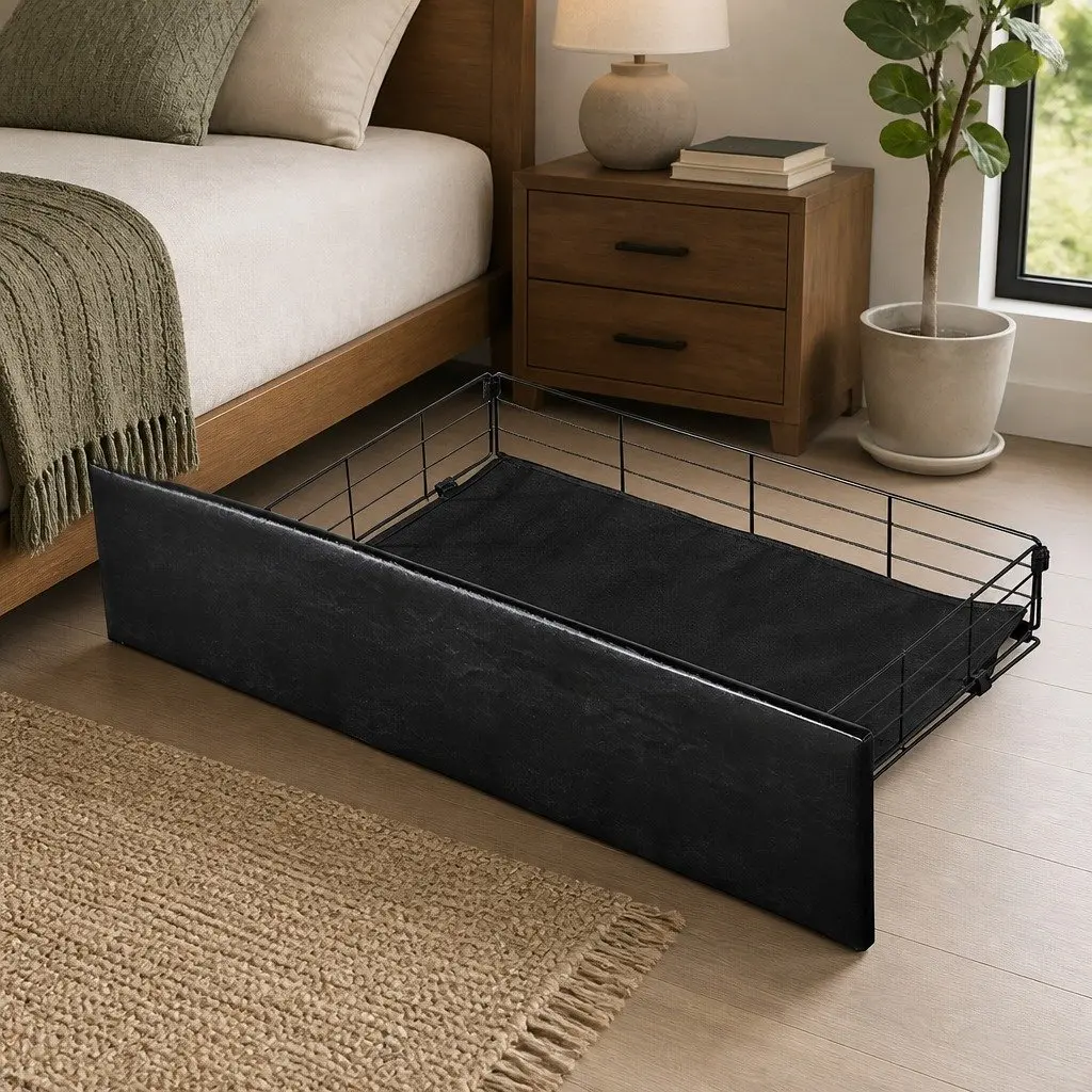 Queen Bed Frame with Storage Drawers and USB Ports