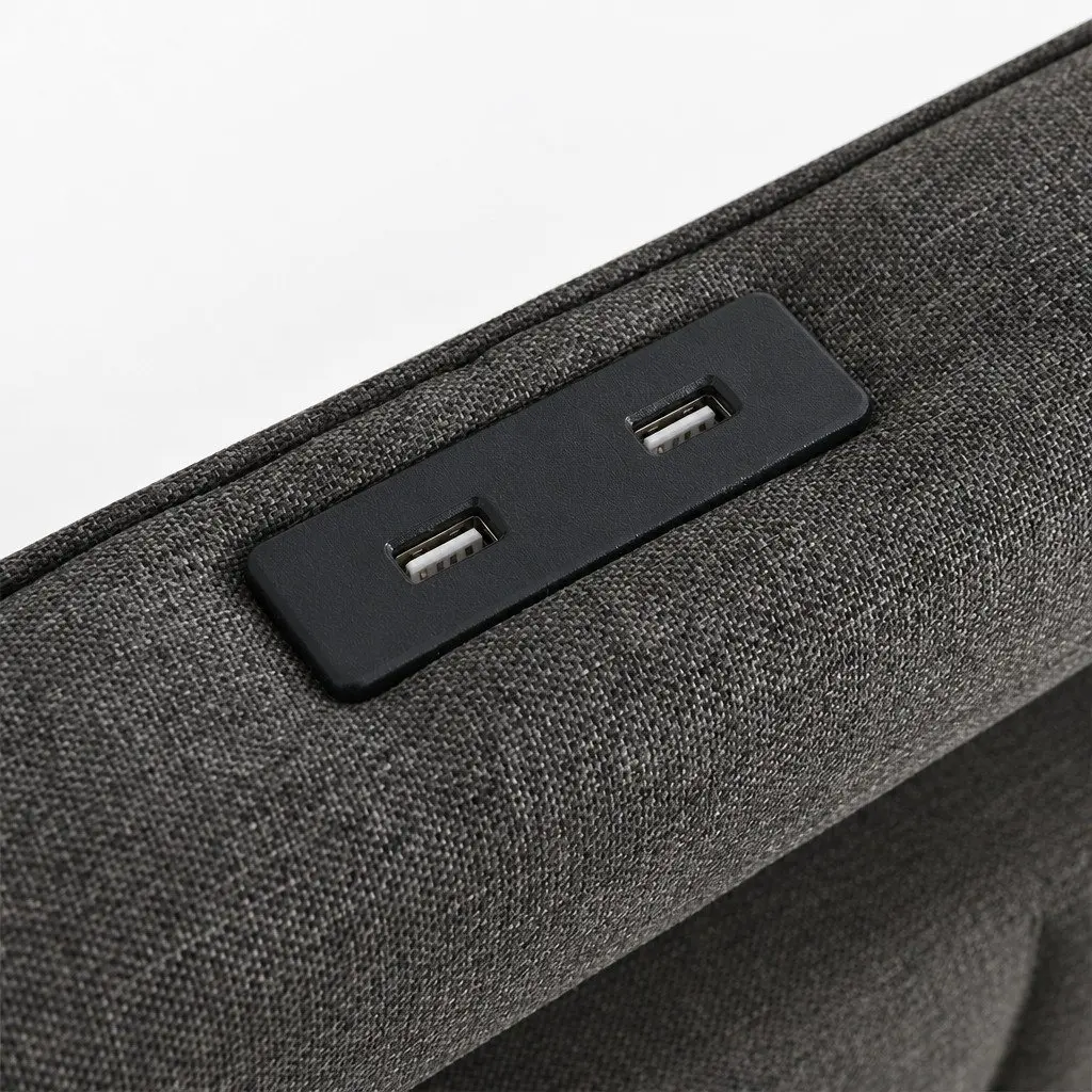 Double Bed Frame with Storage and USB Charging