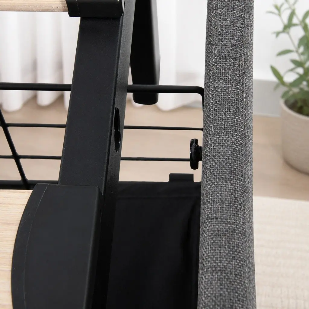Single Bed Frame with Storage & LED Headboard