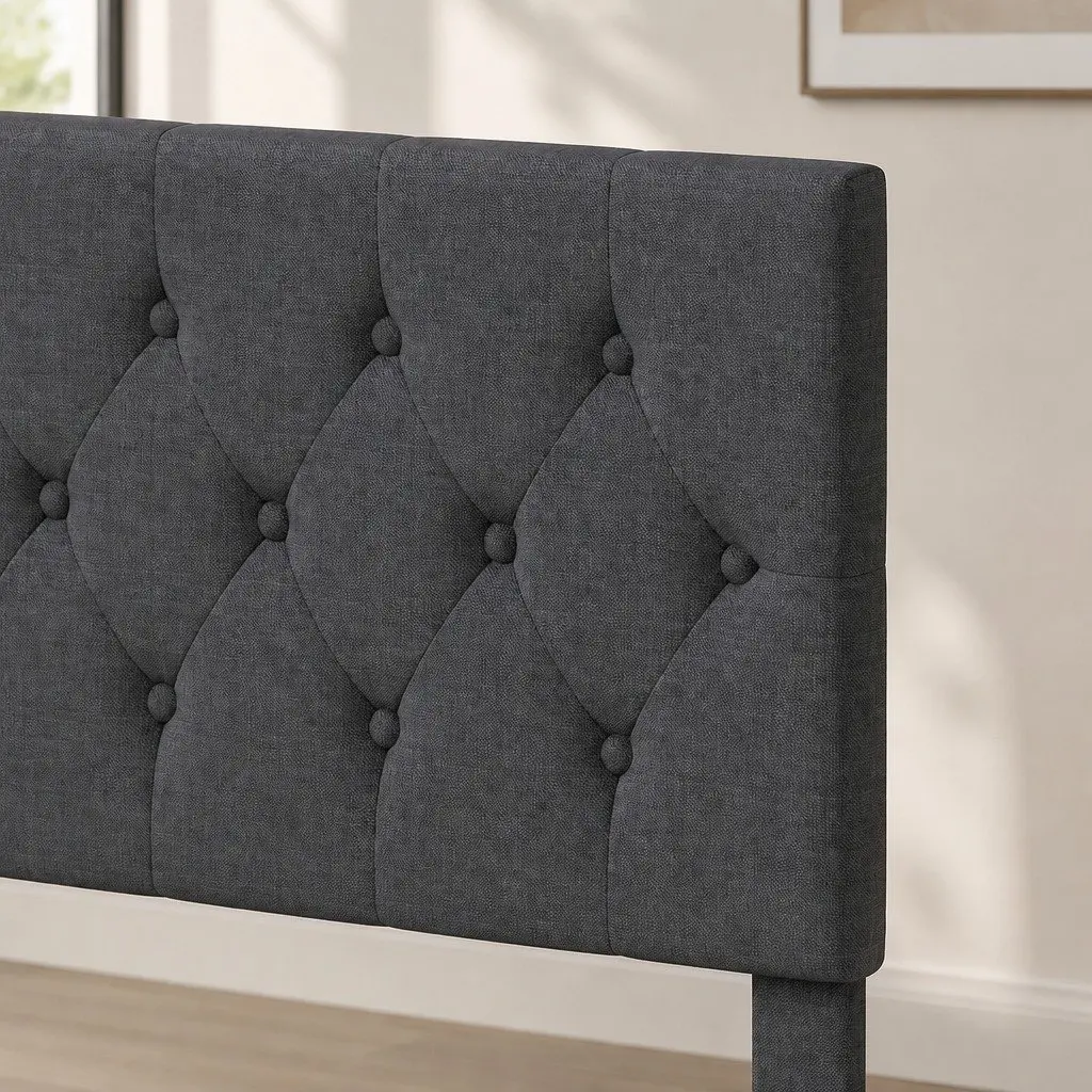 Queen Upholstered Platform Bed Frame with Storage