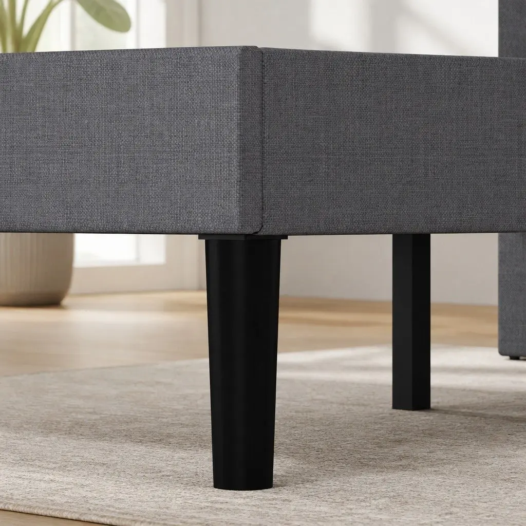 Queen Upholstered Platform Bed Frame with Storage