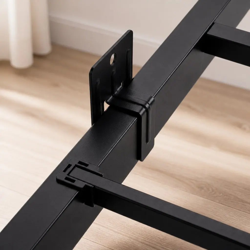 Floating Bed Frame with LED and USB Ports
