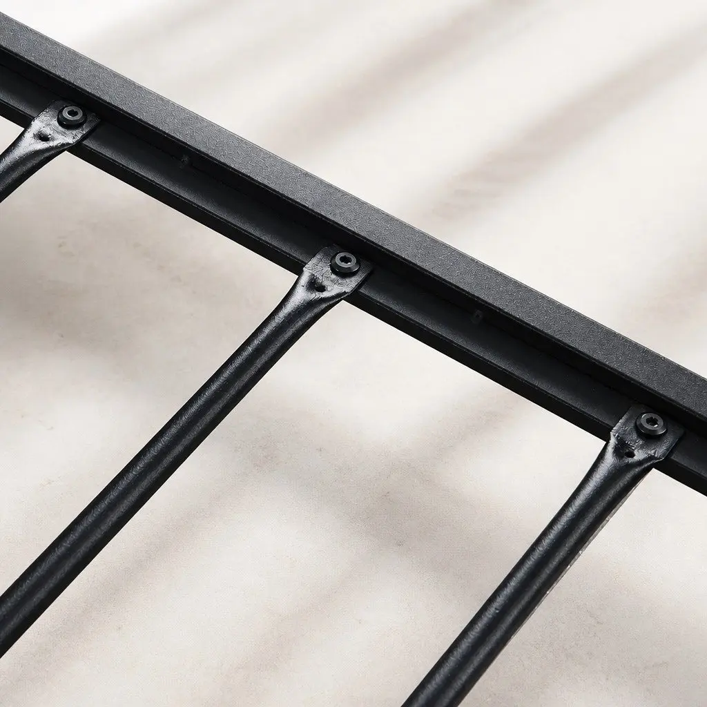 Industrial Double Metal Bed Frame with 4 Storage Drawers