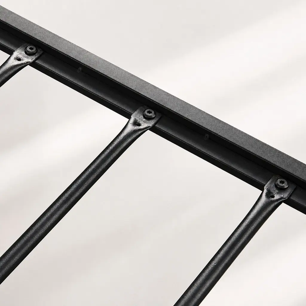 Queen-Size Metal Bed Frame with Storage Drawers